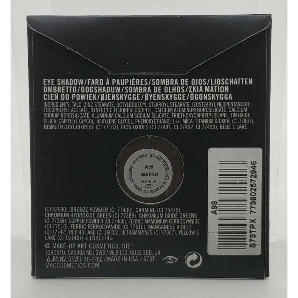 MAC MARSH Eye Shadow ~ Green Brown Satin ~ Pro Palette Pan Refill